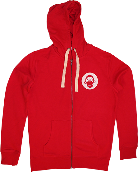 Hoodie - Mann - rot - XXL