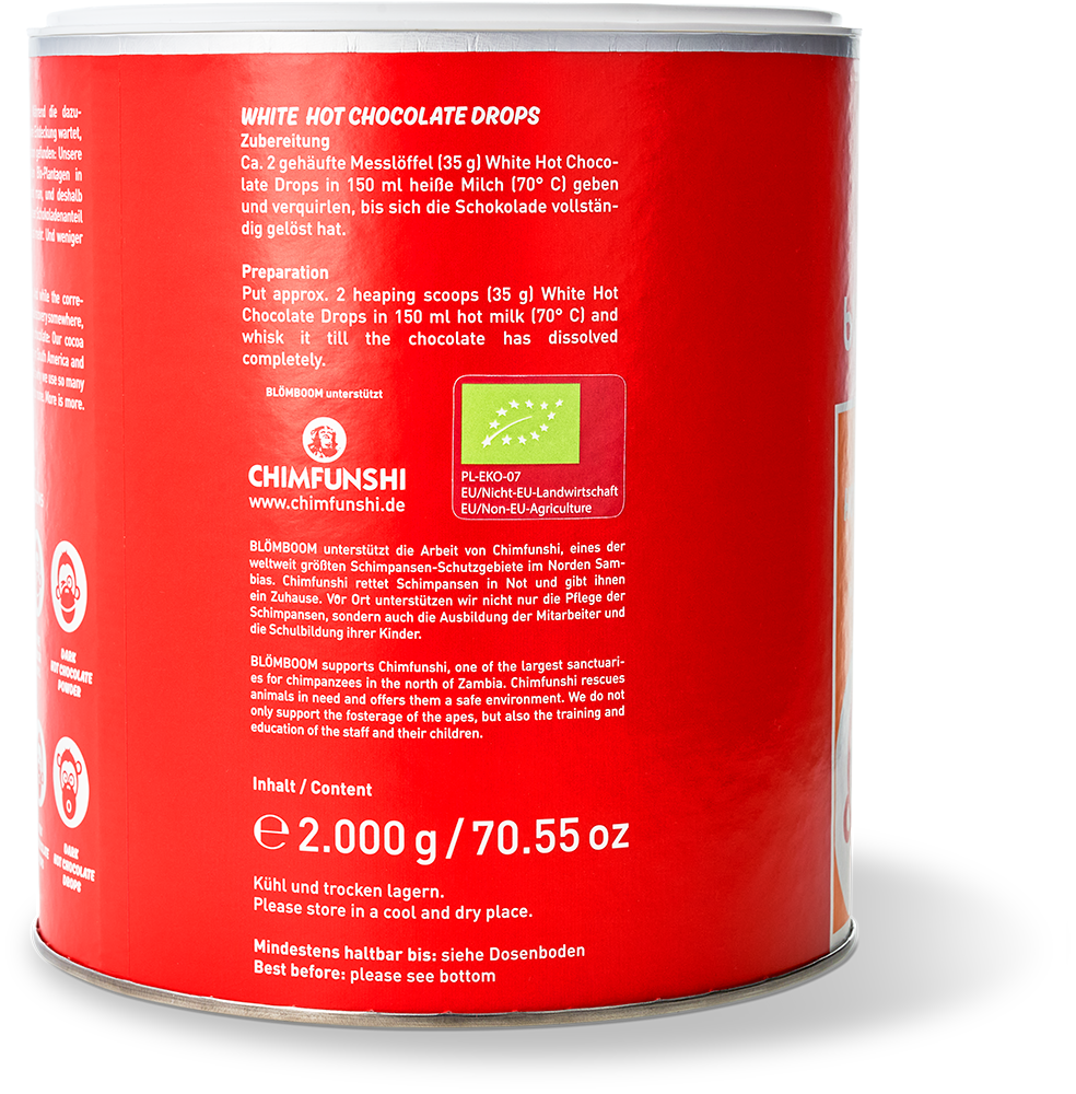 White Hot Chocolate Drops