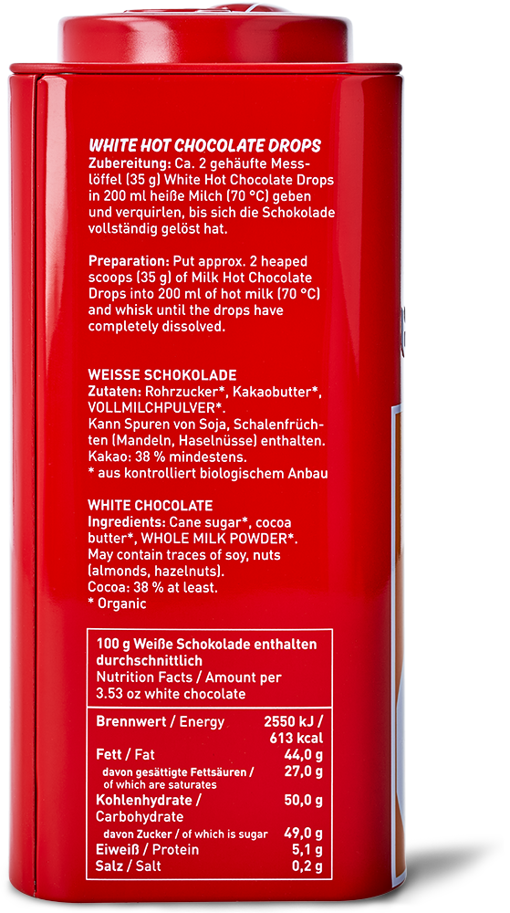 White Hot Chocolate Drops
